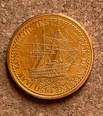 Penning Nederland 1 Saluut 1979 150e Verj. Kon. Inst. Marine, Postzegels en Munten, Penningen en Medailles, Ophalen of Verzenden