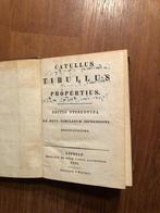 1829 C.Valerii Catvlli Carmina. Catullus Tibullus Propertius, Antiek en Kunst, Antiek | Boeken en Bijbels, Verzenden