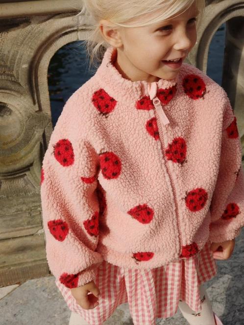 Konges Sløjd Jody Teddy Jas - Ladybug Pink, Kinderen en Baby's, Babykleding | Overige, Nieuw, Meisje, Ophalen of Verzenden