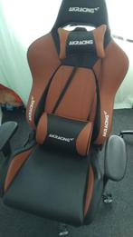 AKRacing Premium V2 gamingstoel in zwart en bruin, Huis en Inrichting, Bureaustoelen, Ophalen, Nieuw, Zwart