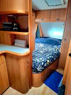 Hobby 495 + Isabella voortent + luifel + schuurtent, Caravans en Kamperen, Rondzit, Hobby, Frans bed, Luifel