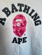 Bape Tee White/Pink/Black, Maat 48/50 (M), Wit, Ophalen of Verzenden, Zo goed als nieuw