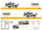 Vrachtauto decal 1:50 Lubbers transport Nieuwleusen, Hobby en Vrije tijd, Modelauto's | 1:50, Verzenden, Nieuw, Bus of Vrachtwagen