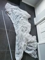 Witte vitrage ~240x153cm, Wit, Ophalen of Verzenden, Zo goed als nieuw, 200 cm of meer