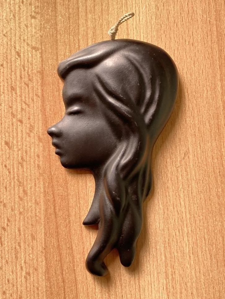 50 jaren Zwart wandhoofd wanddecoratie, Huis en Inrichting, Woonaccessoires | Wanddecoraties, Gebruikt, Ophalen of Verzenden