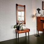 Vintage Deense Kaptafel / Spiegel Set met Ladenkast Tafel, 100 tot 150 cm, Ophalen of Verzenden, Zo goed als nieuw, X