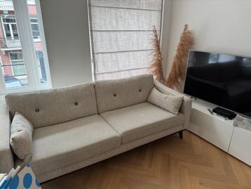 Beige 3-person Sofa