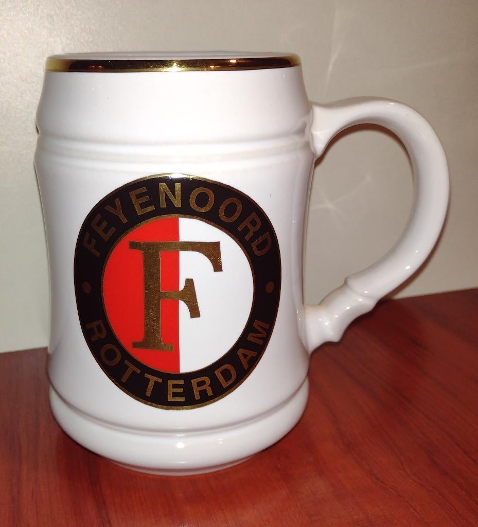 Feyenoord Rotterdam Bier Pul 0,6L., Ophalen of Verzenden, Gebruikt, Feyenoord, Overige typen