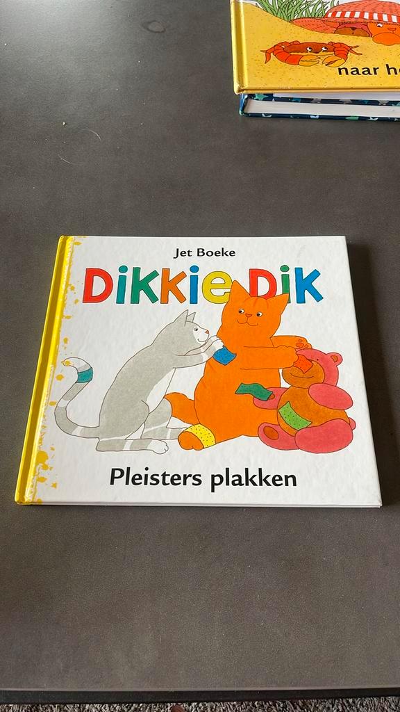 Jet Boeke - Dikkie Dik pleisters plakken, Boeken, Prentenboeken en Plaatjesalbums, Zo goed als nieuw, Ophalen of Verzenden