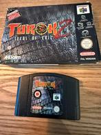 N64 / Nintendo 64 game Turok 2 seeds of evil (incl doosje), Spelcomputers en Games, Games | Nintendo 64, 1 speler, Ophalen of Verzenden