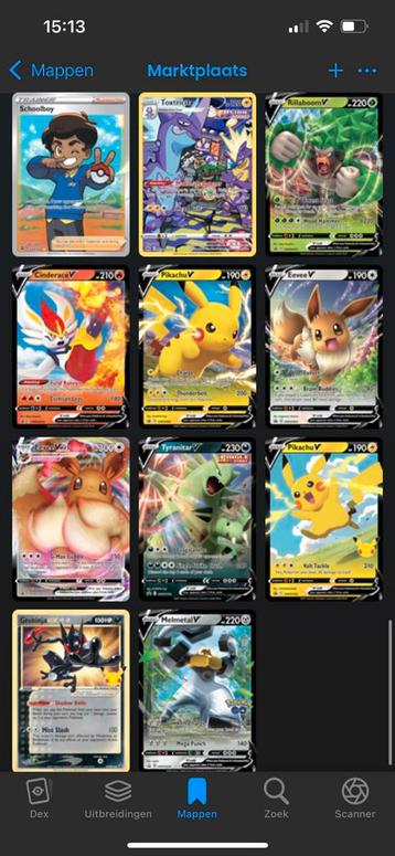 Pokemonkaarten beschikbaar voor biedingen