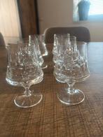 6 antieke kristallen glazen, Antiek en Kunst, Antiek | Glas en Kristal, Ophalen