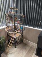 ZGAN keddoc vogelkooi met eventueel 2 agapornissen, Ophalen, Zo goed als nieuw, Metaal, Vogelkooi