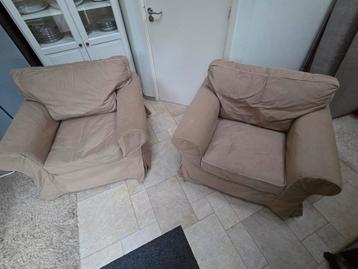 2 stuks Ikea Ektorp fauteuils - 105x85x80 cm - afbeelding 2