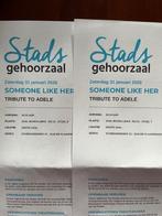 2 Tribute to Adèle-kaartjes, Someone like her, Twee personen, Januari