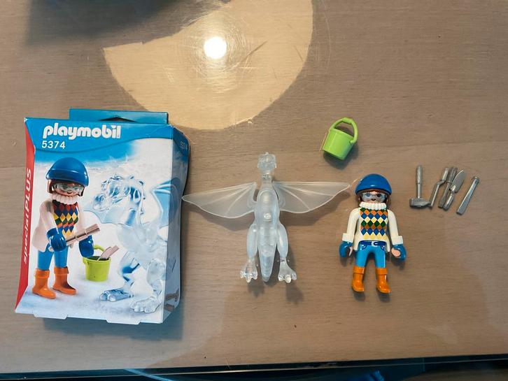 Playmobil Special Plus Artiest met ijs sculptuur 5374, Kinderen en Baby's, Speelgoed | Playmobil, Zo goed als nieuw, Complete set