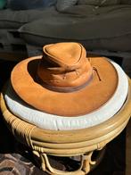 Prachtige cognac kleurige cowboy/western leren hoed, Kleding | Dames, Hoeden en Petten, 55 cm (S, 6⅞ inch) of minder, Ophalen of Verzenden