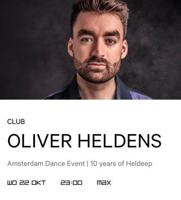 Tickets ADE Oliver Heldens Melkweg Amsterdam Dance Event beschikbaar voor biedingen