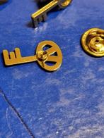 speldjes v sleutel vier stuks goud kleurig, Ophalen of Verzenden, 'T Olde Gre-j, Info@toldegrej.nl, Endepoelstraat 20f Didam