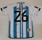 Gesigneerd Argentinië Molina shirt - WK 2022, Kleding | Heren, Maat 52/54 (L), ., Wit, Ophalen of Verzenden