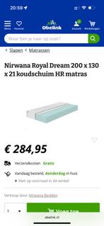 koudschuim HR matras, caravan, 130x200cm, Huis en Inrichting, Slaapkamer | Matrassen en Bedbodems, Tweepersoons, Ophalen of Verzenden