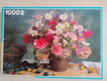 Puzzel: Stilleven met Bloemenboeket - 1000 stukjes beschikbaar voor biedingen