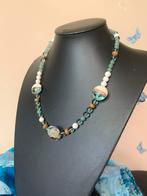 Fluoriet jaspis koraal beschermt geluk healing magie SALE, Sieraden, Tassen en Uiterlijk, Kettingen, Blauw, Nieuw, Ophalen of Verzenden