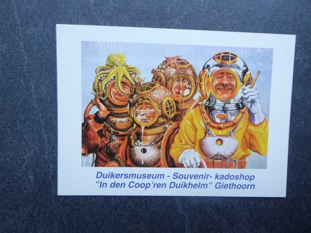 Giethoorn, duikersmuseum In den Coop'ren duikhelm, Verzenden, 1980 tot heden, Ongelopen, Overijssel