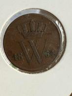 1 cent 1864, Postzegels en Munten, Munten | Nederland, Ophalen of Verzenden, Koning Willem III, 1 cent