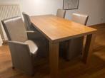 Leren verstelbare eetkamer stoelen, Ophalen, Leer, Zo goed als nieuw, Vier