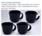 NIEUW! Garthage trade gallery koffiemok 4st mat zwart €15,99, Huis en Inrichting, Keuken | Servies, Keramiek, Nieuw, Ophalen of Verzenden