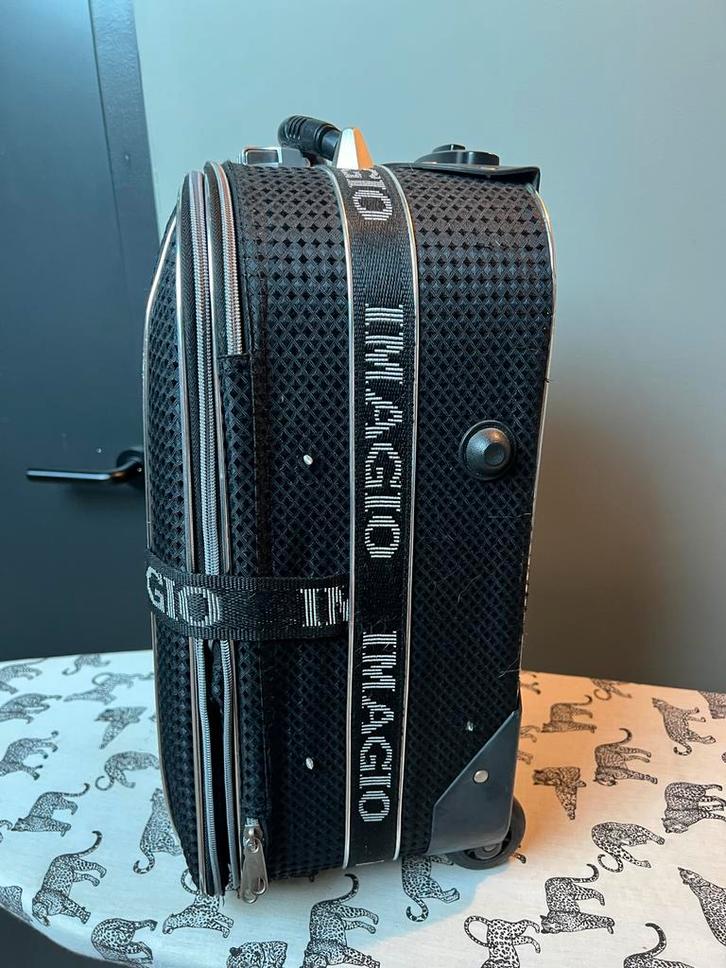 Imagio Rolkoffer, Sieraden, Tassen en Uiterlijk, Koffers, Gebruikt, Zacht kunststof, Minder dan 50 cm, Minder dan 35 cm, Uitschuifbare handgreep