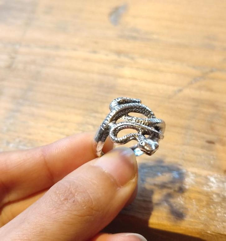 Nieuwe Verstelbare Slangen Ring, Sieraden, Tassen en Uiterlijk, Ringen, Nieuw, Dame of Heer, Zilver, IJzer of Staal, Verzenden