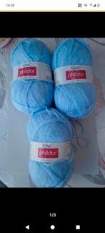 Nieuw 6 bollen tonic phildar licht blauw, Ophalen of Verzenden, Nieuw, Breien of Haken, Wol of Garen