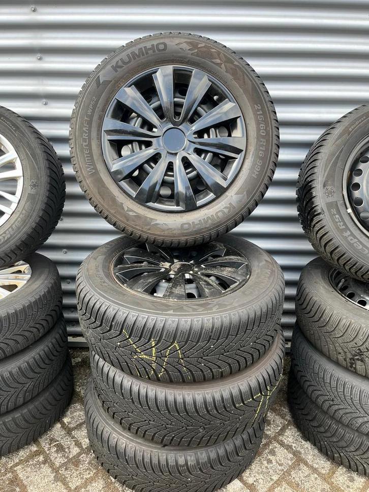 Winterbanden winterset Mazda CX-3 7mm profiel, Auto-onderdelen, Banden en Velgen, Banden en Velgen, Winterbanden, 16 inch, 215 mm