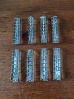 Art Deco Kristallen messenleggers set van 8 stuks, Ophalen of Verzenden