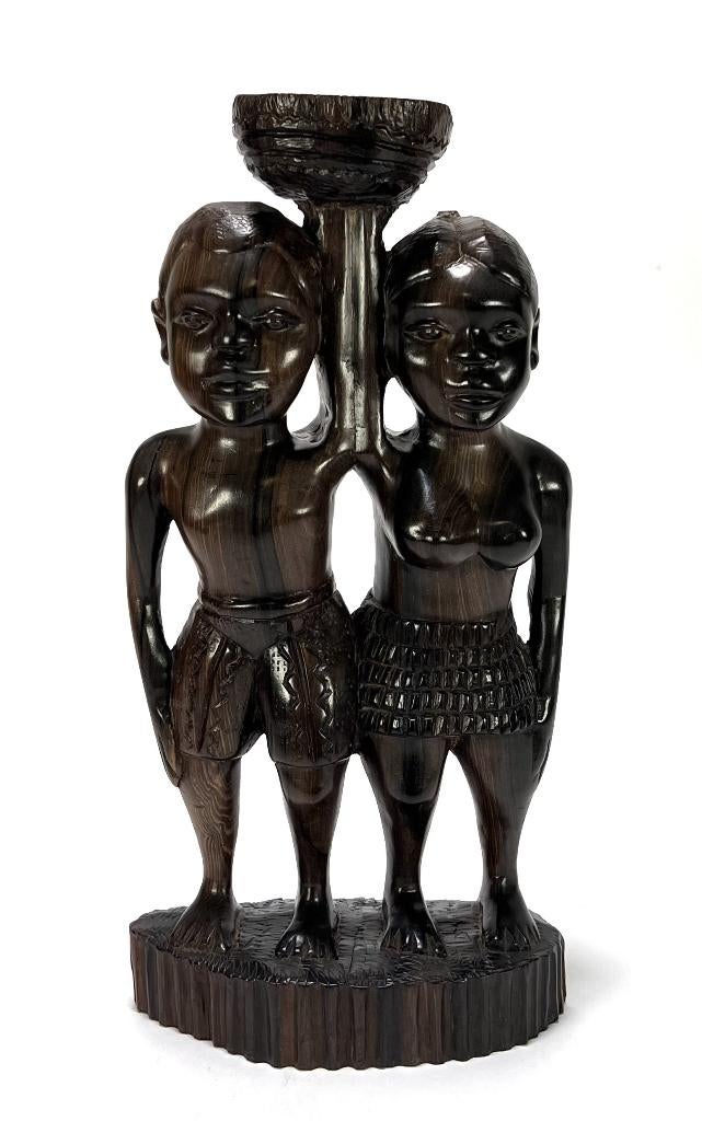 105. Ebbenhouten beeld - Makonde, Tanzania, ca. 1960-1980, Ophalen of Verzenden