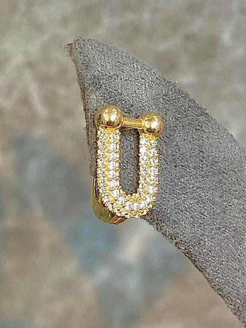 14k Gouden Oorbellen, Sieraden, Tassen en Uiterlijk, Oorbellen, Nieuw, Knopjes of Stekers, Goud, Goud, Met edelsteen, Ophalen of Verzenden