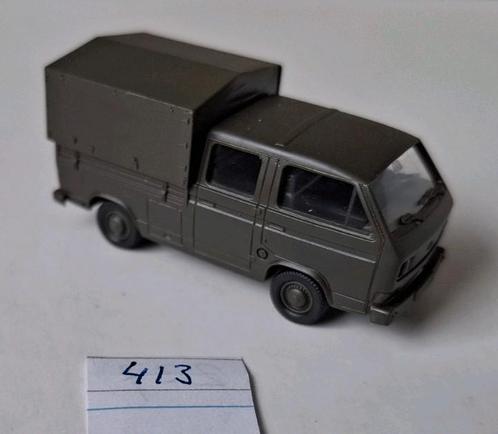 Roco Minitanks 413 VW T3 Transporter dubbelcabine  1/87, Hobby en Vrije tijd, Modelauto's | 1:87, Zo goed als nieuw, Bus of Vrachtwagen
