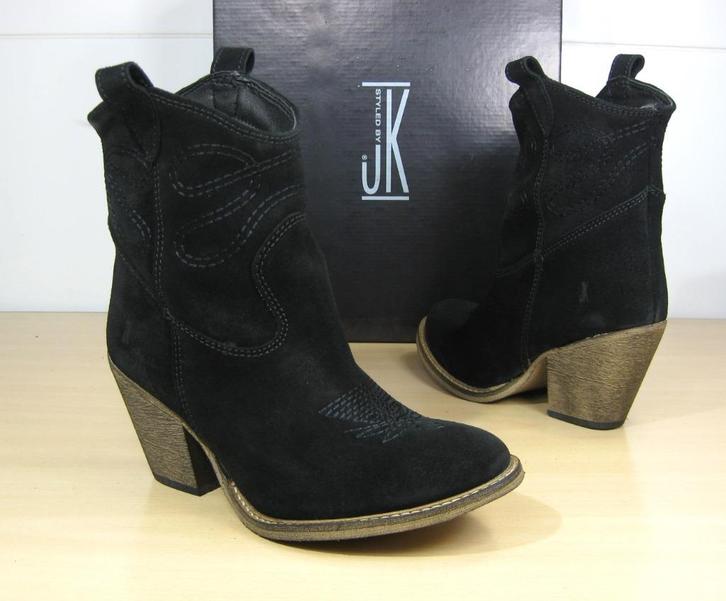 Nieuwe JK leer zwarte enkellaarsjes met hak maat 37, Kleding | Dames, Schoenen, Nieuw, Lage of Enkellaarzen, Zwart, Ophalen of Verzenden