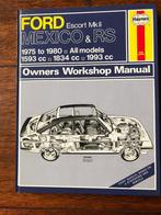 Ford escort workshop manual, Ophalen of Verzenden