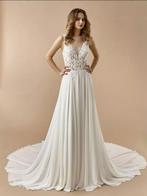 Trouwjurk met open lage rug maat 38/40, Kleding | Dames, Ophalen of Verzenden, Zo goed als nieuw, Wit, Trouwjurk