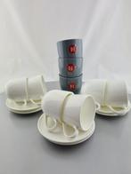 Kop en schotels DE 6 stuks en 3 mokken, Huis en Inrichting, Keuken | Servies, Nieuw, Ophalen of Verzenden, Overige stijlen, Kop(pen) en/of Schotel(s)