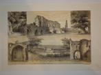 litho ruine poort Valkenburg, linde bij Sibbe, Emrik Binger, Antiek en Kunst, Verzenden