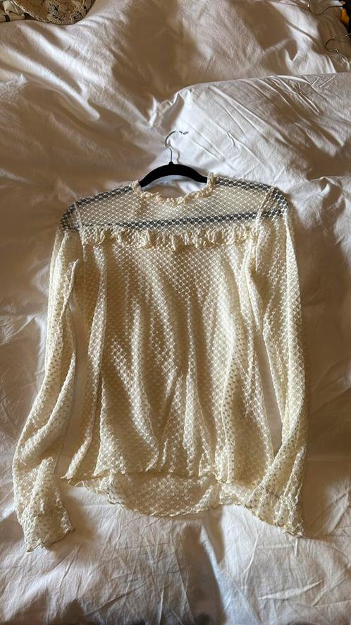 Sjiek blouse maat m, Kleding | Dames, Blouses en Tunieken, Zo goed als nieuw, Maat 38/40 (M), Beige, Ophalen of Verzenden