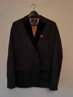 Zwart colbert jasje blazer met velour suede lapels maat 48, Zwart, Zo goed als nieuw, Scotch & Soda, Verzenden