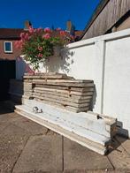 GRATIS betonnen schutting palen en platen, Tuin en Terras, Ophalen, Minder dan 3 meter, Hout, 1 tot 2 meter