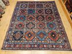 Vintage handgeknoopt perzisch tapijt yalameh 253x210, Info@SlatsAntiek.nl, Perzisch, 200 cm of meer, Ophalen of Verzenden