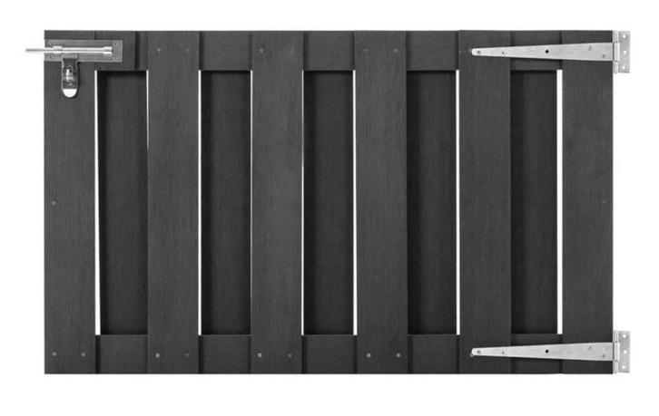 HKC tuinpoort poort draaihek grijs 100 x 60 GRATIS BEZORGD!, Tuin en Terras, Tuinpoorten, Nieuw, Draaipoort, Composiet, Minder dan 100 cm