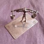 Zilveren Miniatuur Boer met Juk en 2 Emmers